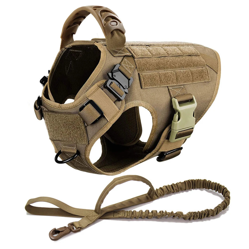 Tactical Dog Harness Leash Set for Large Dogs No Pull - Pape'sShop