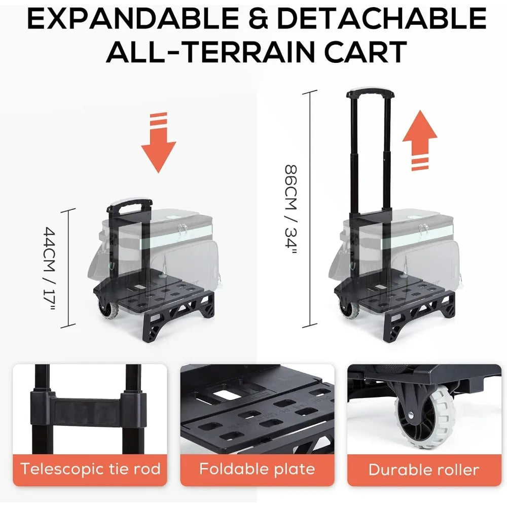 50-Can Collapsible Rolling Cooler Leakproof Insulated - Pape'sShop
