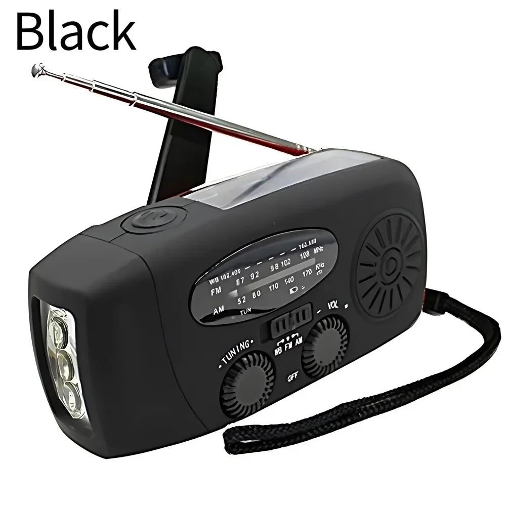 Radio Solar Power Hand Crank Radio FM AM - Pape'sShop