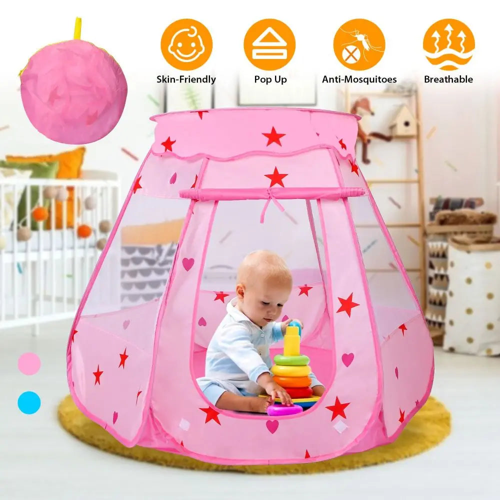 Kids Pop Up Game Tent Birthday Gift For Kids Prince Princess Toddler Play Tent Indoor Outdoor Castle Game Play Tent - Pape'sShop