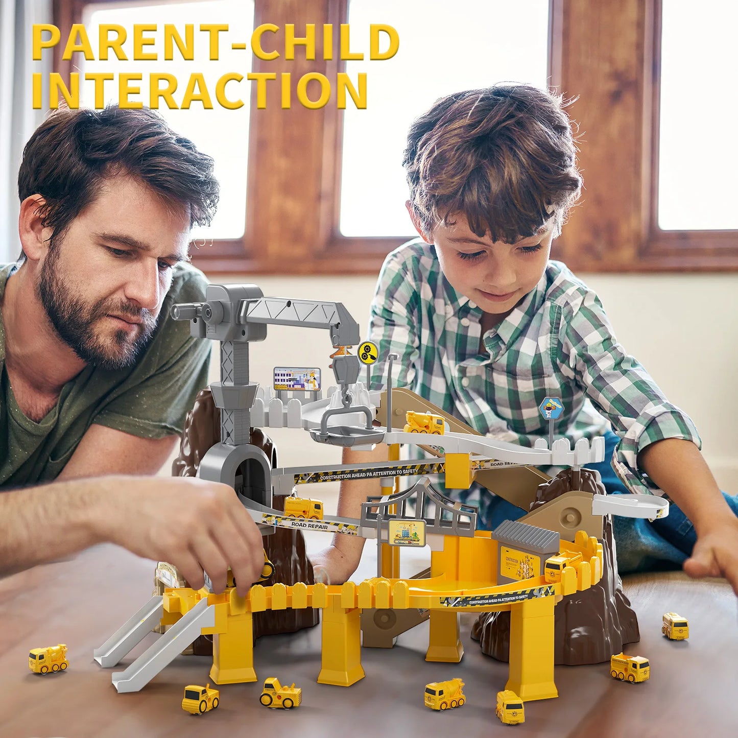 Electric Mountain Track Cars Toys Sets Construction Truck Children Toys Interactive Train Kids Educational Toys Birthday Gifts - Pape'sShop