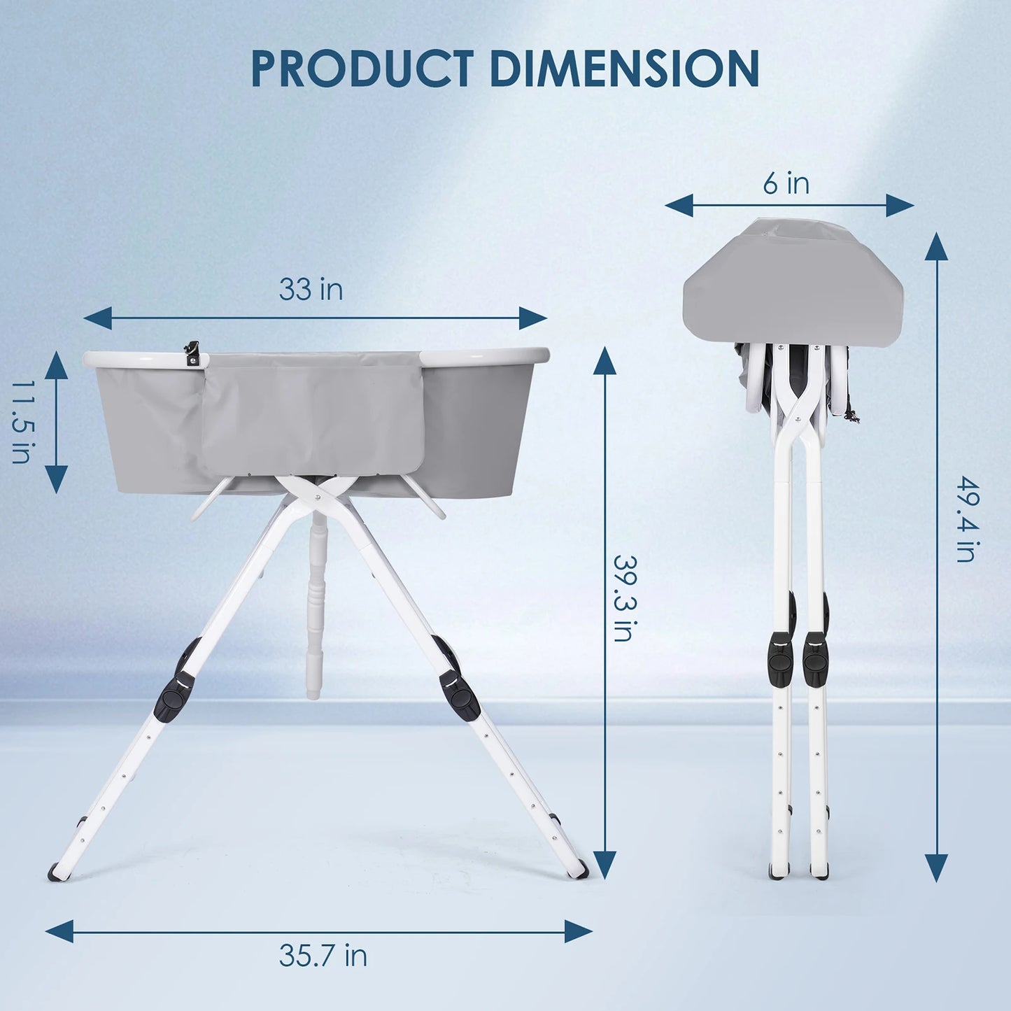 New Portable Pet Bathtub Foldable Elevated Small Medium Dog Bath Tubs for Bathing Shower Grooming Dog Washing Pool for Mascotas - Pape'sShop