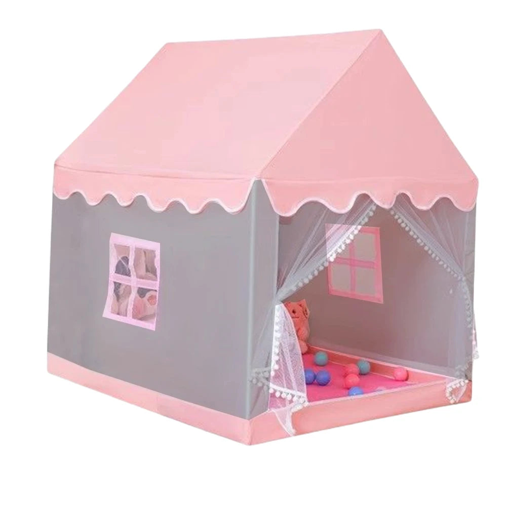Kids Tent Playhouse Tent Kids Play Tent for Boys Girls with Windows Play House for Indoor Outdoor Game Party Birthday Gifts - Pape'sShop