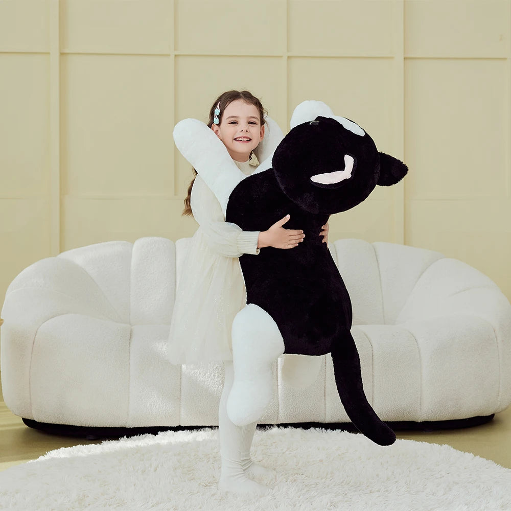 IKASA Giant Cat Tuxedo Stuffed Animal Plush Toy,Big Large Jumbo Soft Toys,30" Cute Huge Size Fluffy Plushy Fat Oversized Plushie - Pape'sShop