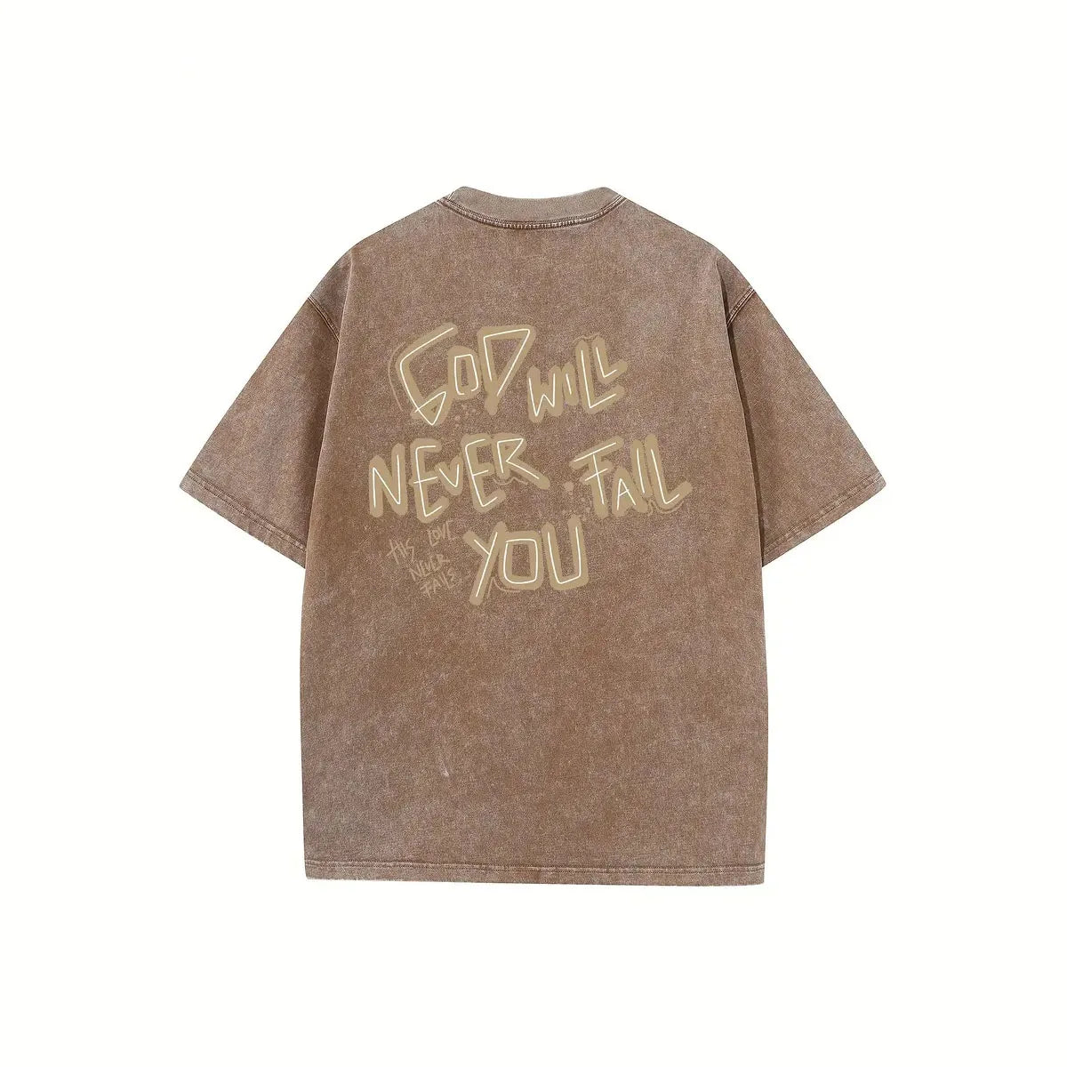 320g Heavy Men's Washed Vintage Oversized T-Shirts Street - Pape'sShop