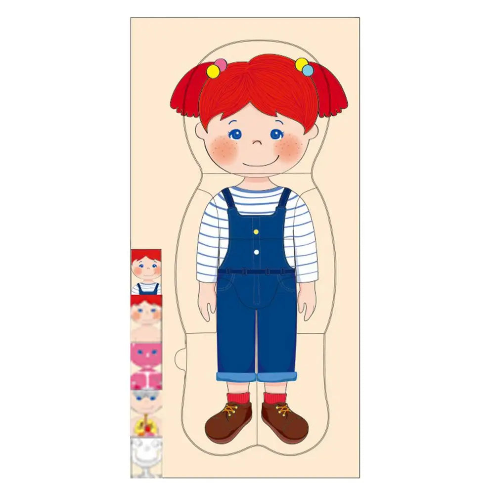 Human Body Puzzle Wooden Boys Girls Body Structure Children Puzzles Montessori Educational Children Toys Kids Toys - Pape'sShop