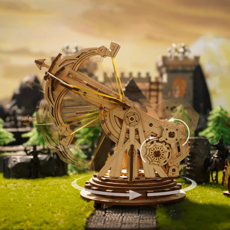 Robotime 3D Wooden Puzzle Medieval Siege Weapons Game Assembly Set Gift for Children Teens Adult War Strategy Toy KW401 KW801 - Pape'sShop