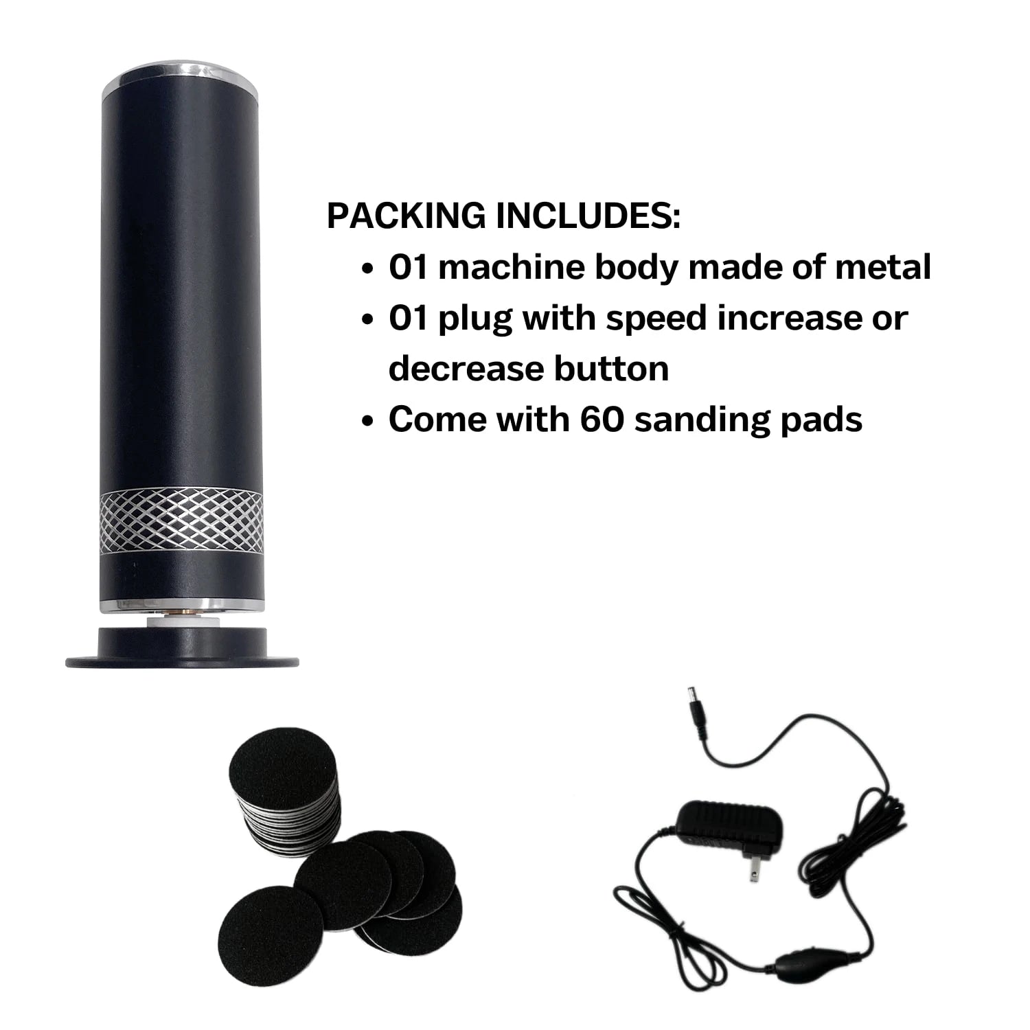 Electric Callus Remover with Speed Controller and 60pcs Replacement Sandpaper Disk for Men Women Dead Dry Crack Skin Calluses - Pape'sShop