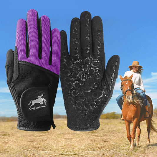Horse Riding Gloves Equestrian Women for Women Mesh Breathable Lightweight Color Pack, Comfortable Grip for Summer - Pape'sShop