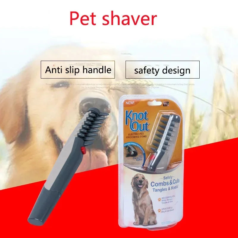 Dog Grooming Comb Quick Grooming Gilling Brush Tool for Pet Electric Cleaning Hair Cat Professional Puppy Trimmer Animal Slicker - Pape'sShop