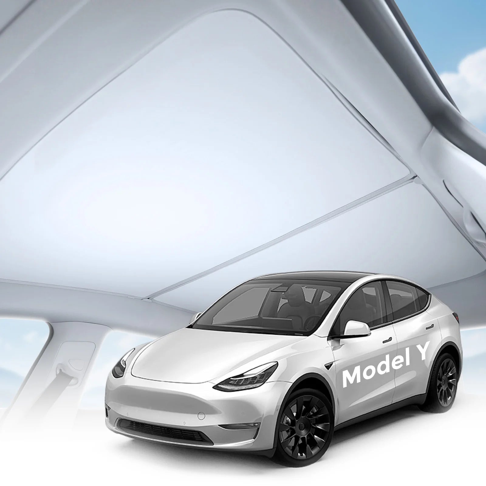 For Tesla Model Y Magnetic Car Sunshade Sunroof 2020- 2025 - Pape'sShop