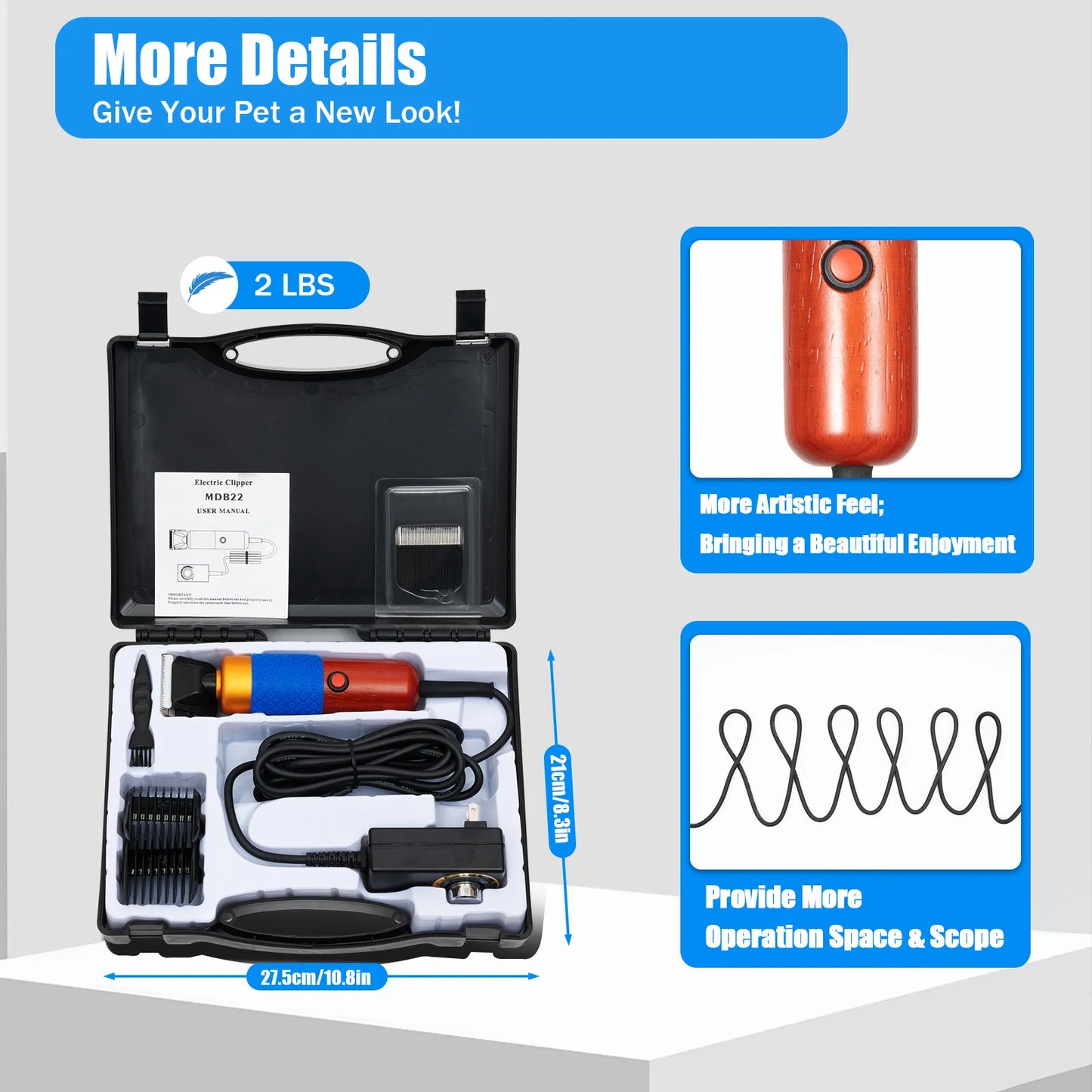 Electric Animal Fur Shears Farm Supplies Sheep Goat Shears Pets Dogs Rabbit Shearing Shaver Clipper Grooming - Pape'sShop