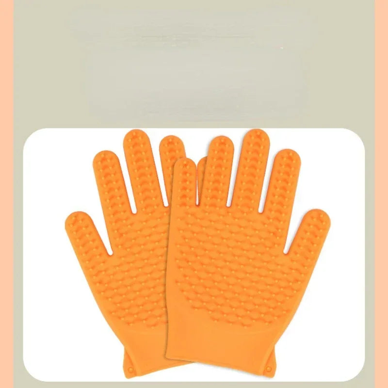 New Cat And Pet Gloves Silicone Dog Cleaning - Pape'sShop