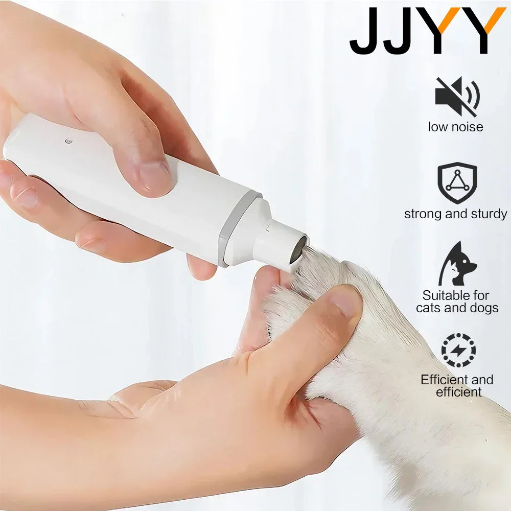 JJYY New electric pet nail clipper for cats and dogs, nail sharpener, pet nail care trimmer - Pape'sShop