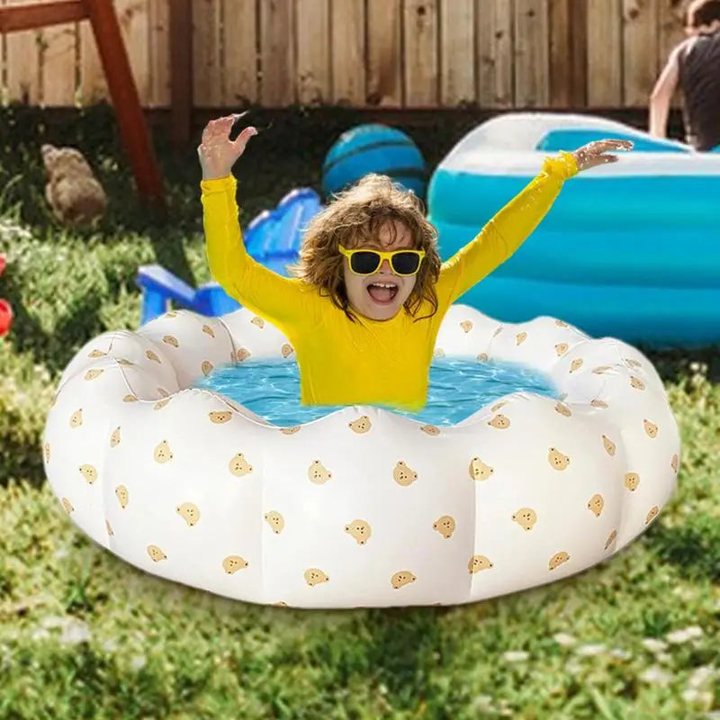 Swimming Pool For Kids Inflatable Kids Tub Foldable Toddler Swimming Pool Bathing Tub Portable Inflated Bathtub For Children - Pape'sShop