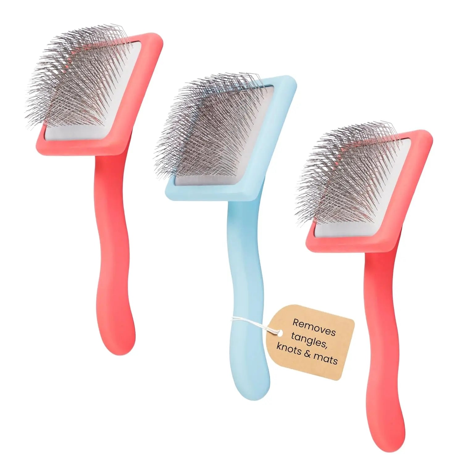 Dog Slicker Brush for Grooming Pet Hair - Best Slicker For Poodle Golden Doodle - Long Haired Tool For Dogs - Pape'sShop