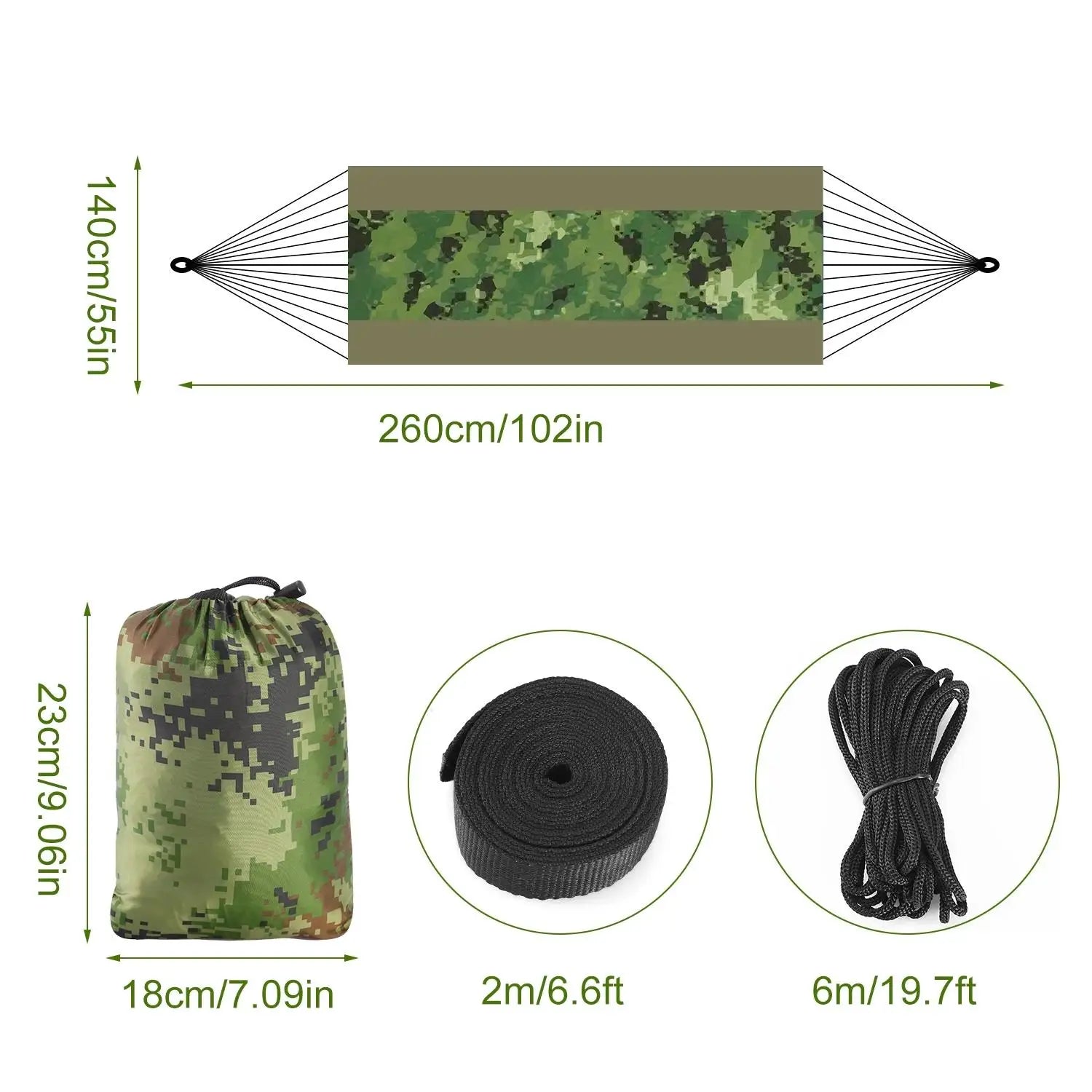 Portable Double Camping Hammock with Mosquito Net - Pape'sShop