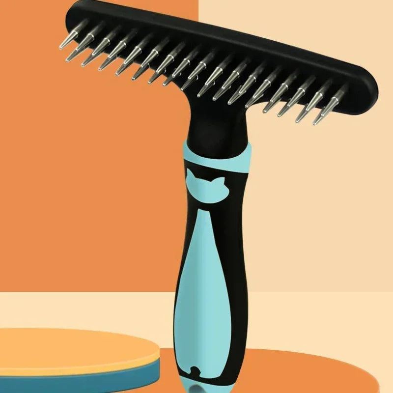 Pet Comb 1PC Grooming Cat and Dog Comb De-fluffing Knotting Comb Bathing Cleaning Magic Smooth Hair Spike Rake Dandruff comb Dog - Pape'sShop