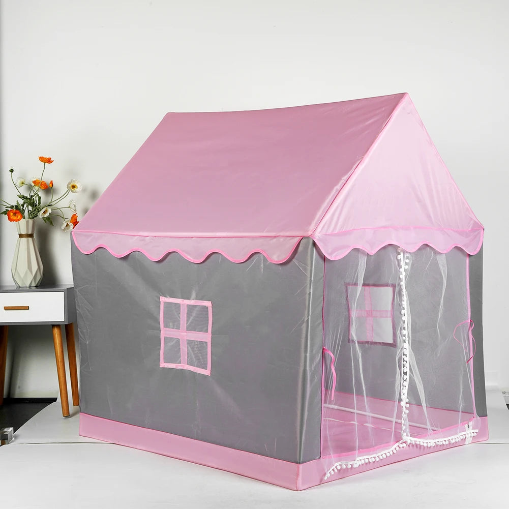Kids Tent Playhouse Tent Kids Play Tent for Boys Girls with Windows Play House for Indoor Outdoor Game Party Birthday Gifts - Pape'sShop
