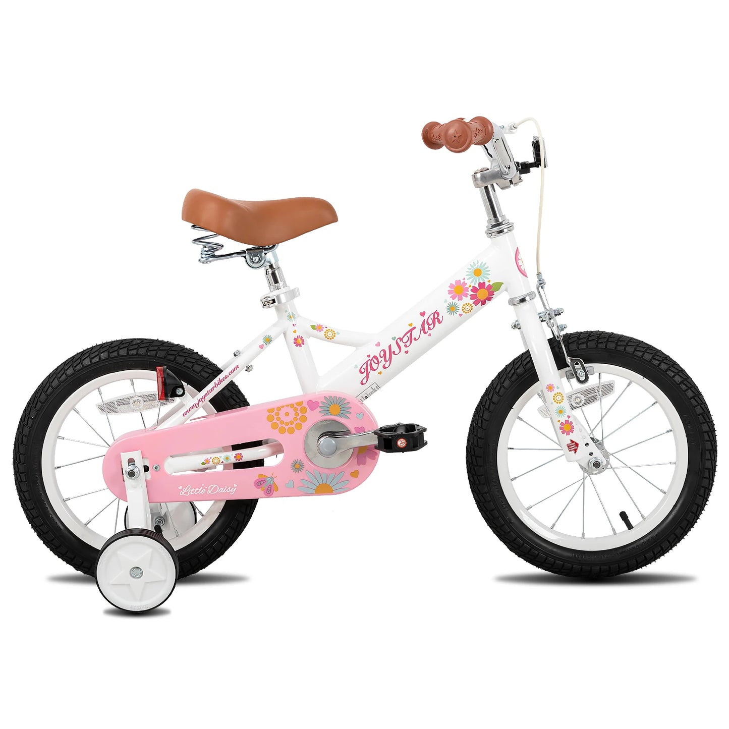 JOYSTAR Kids Bike for Ages 2-7 Years kids, 12 14 16 Inch Girls Bikes with Doll Seat & Streamers, Boys Bike with Flag & Plate - Pape'sShop