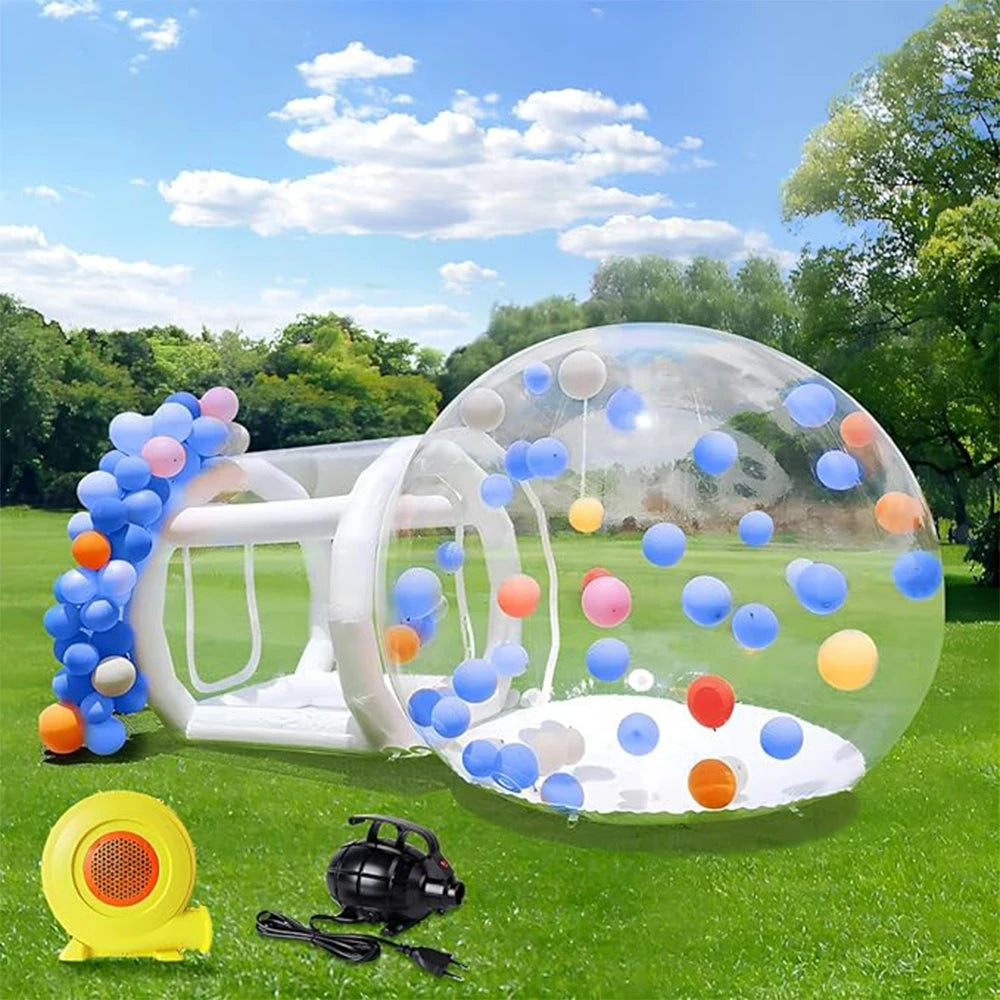 Clear Inflatable Crystal Dome Bubble Tent 10ft Clear Dome Inflatable Bubble Kids Balloon House Party Balloons - Pape'sShop