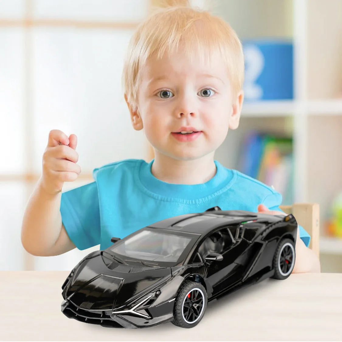 Simulation 1:32 Lambo Alloy Super Car Model Sound Light Collective Miniature Voiture Children Boy Diecast Toy Vehicle - Pape'sShop