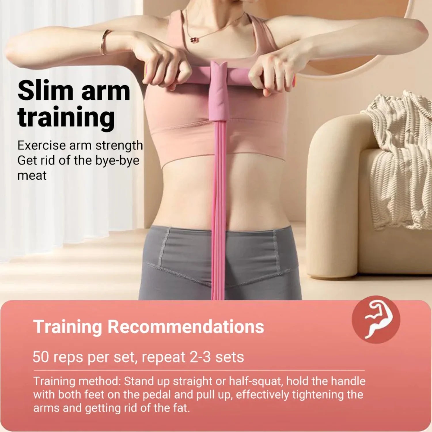 6-Tube Resistance Bands Yoga Pedal Puller Band Fitness Equipment - Pape'sShop