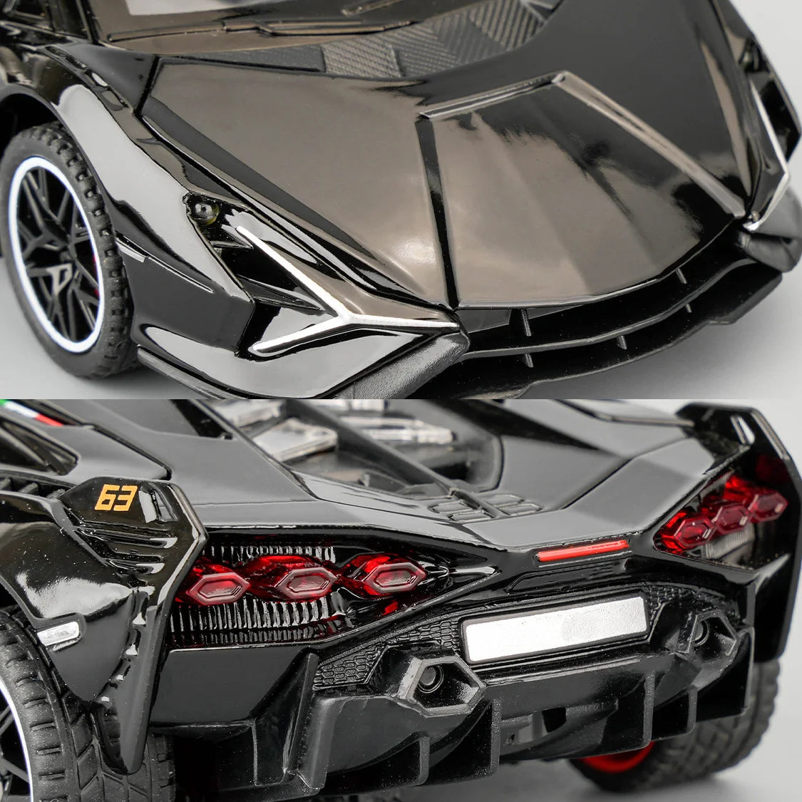 Simulation 1:32 Lambo Alloy Super Car Model Sound Light Collective Miniature Voiture Children Boy Diecast Toy Vehicle - Pape'sShop
