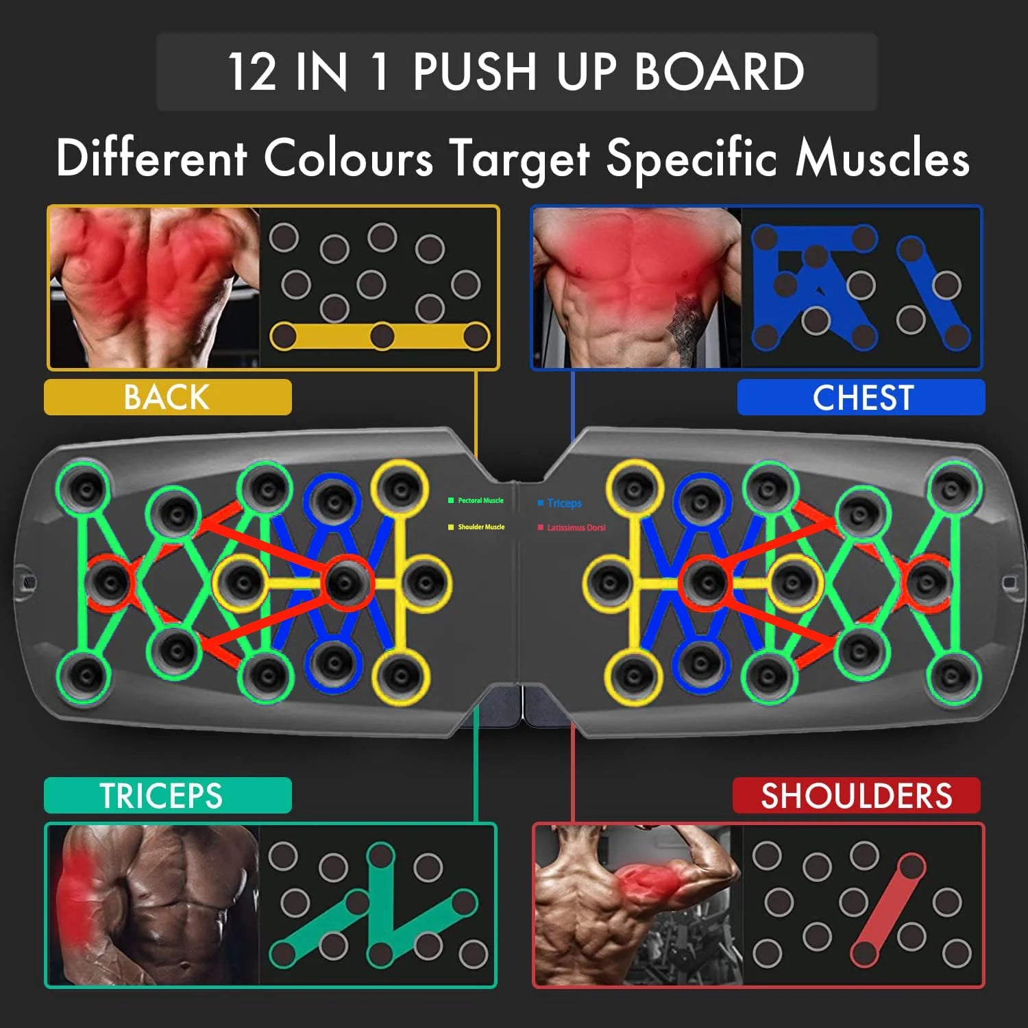 Push-up Board Set Portable Multifunctional Push-up Bar Fitness Equipment - Pape'sShop