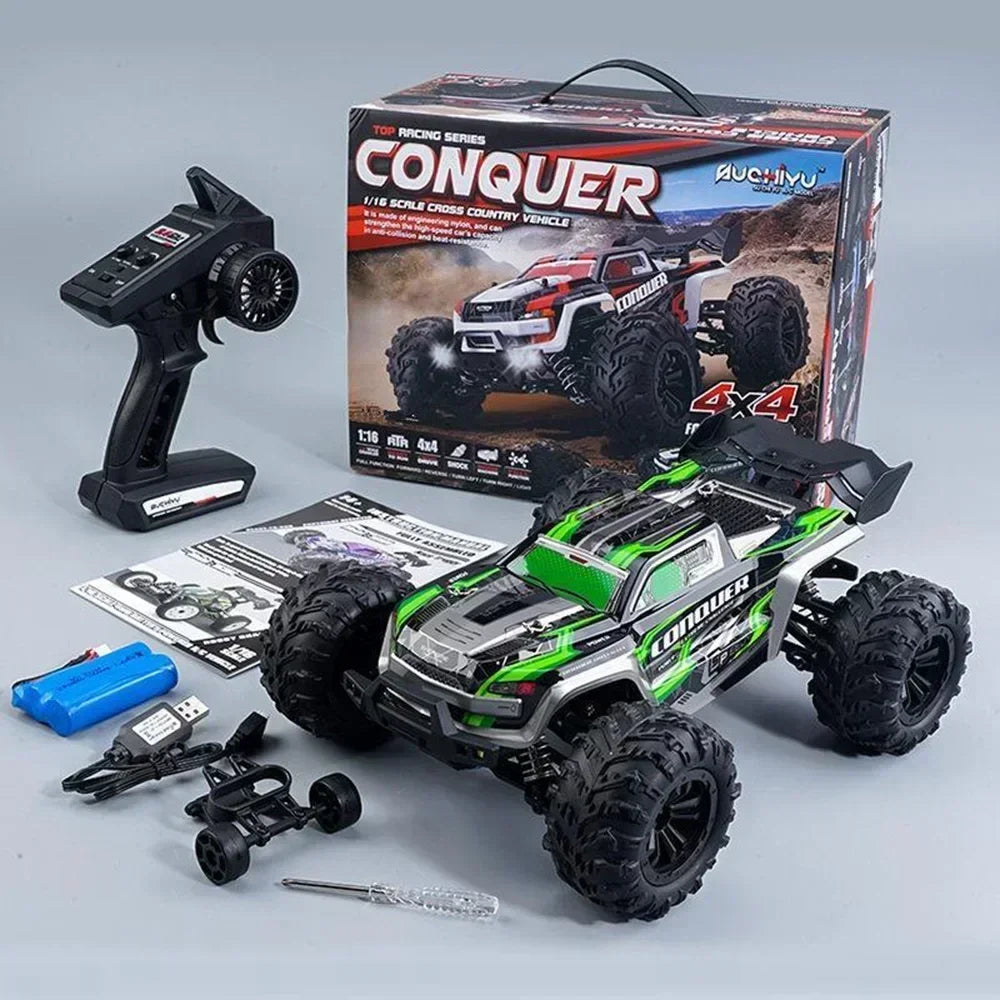 WLtoys 1:16 Scale Large RC Car 50km/h High Speed 4WD Children Toy for Boys Remote Control Car 2.4G Off Road Monster Truck RC Toy - Pape'sShop