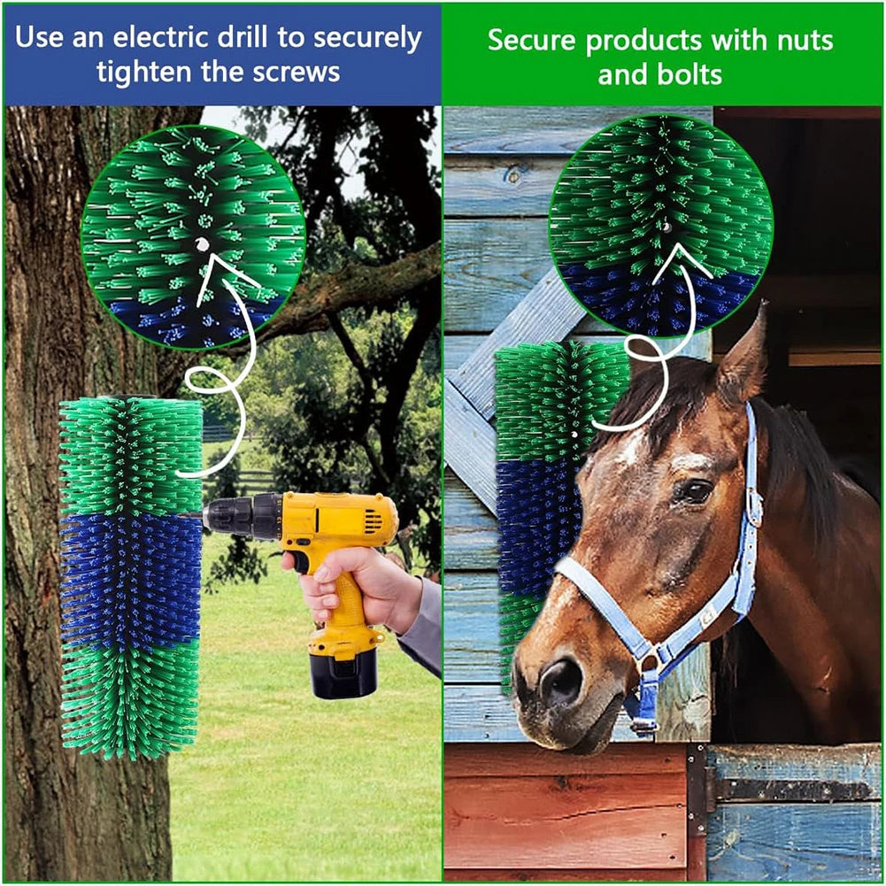 Massage Grooming Brush Relieve Itching on The Back of Livestock Cow Brush Livestock Scratching Brush for Horse Cattle Sheep - Pape'sShop