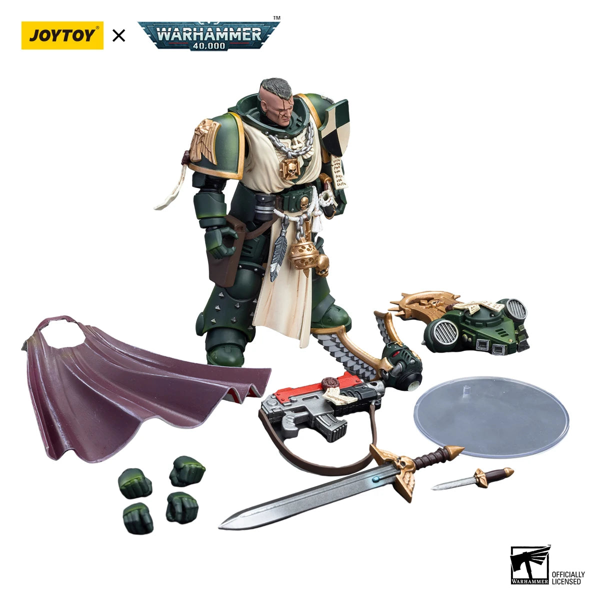 JOYTOY Warhammer 40K 1/18 Action Figure Dark Angels Master Lazarus Anime figures Toys Collection Model - Pape'sShop