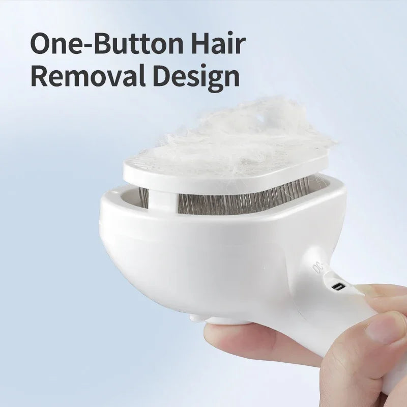 Pet Spray Hair Comb Professional Electric Hair Straightener Comb Brush For Cat Pet Massage Comb Steam Brush For Hair Care Knife - Pape'sShop
