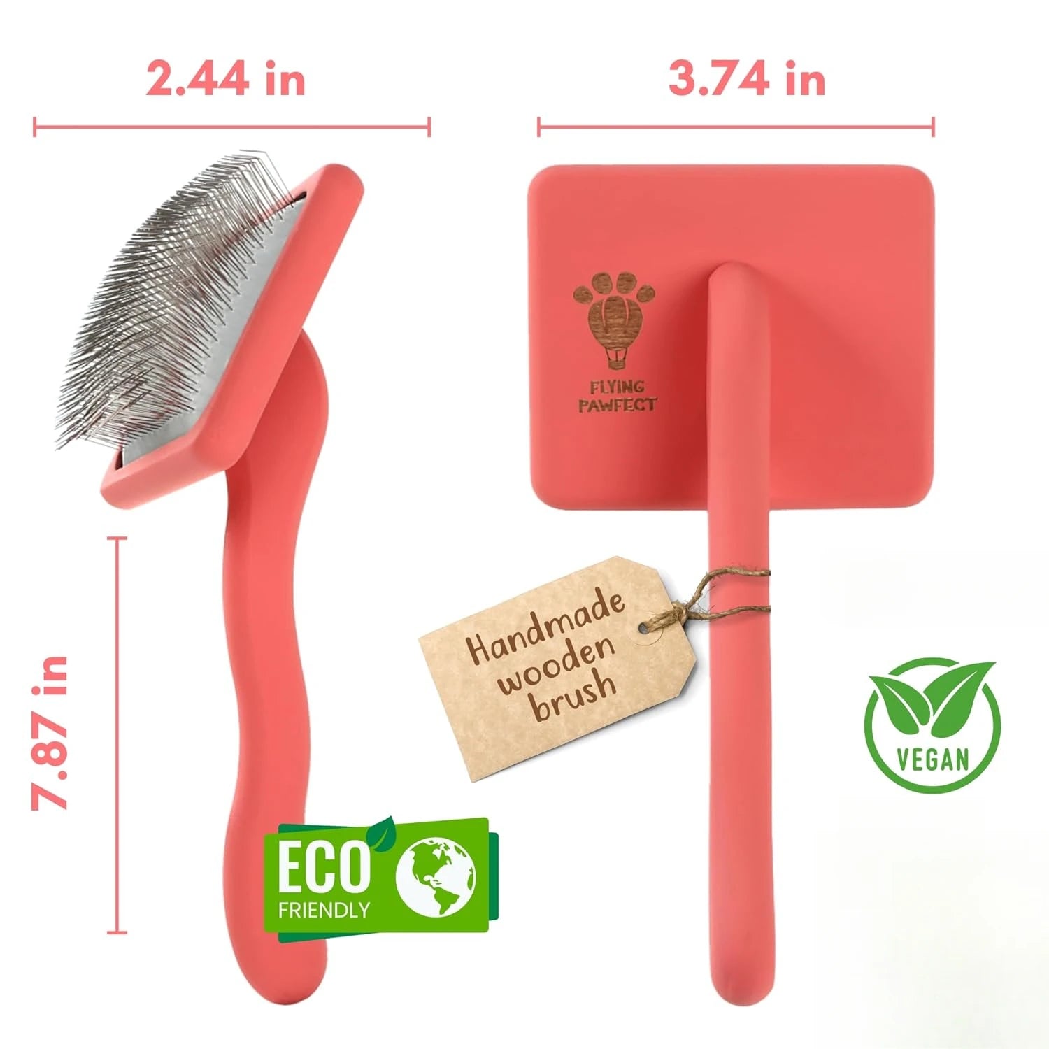 Dog Slicker Brush for Grooming Pet Hair - Best Slicker For Poodle Golden Doodle - Long Haired Tool For Dogs - Pape'sShop