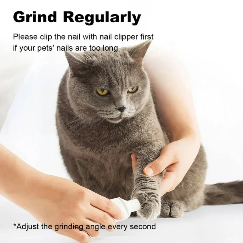 JJYY New electric pet nail clipper for cats and dogs, nail sharpener, pet nail care trimmer - Pape'sShop