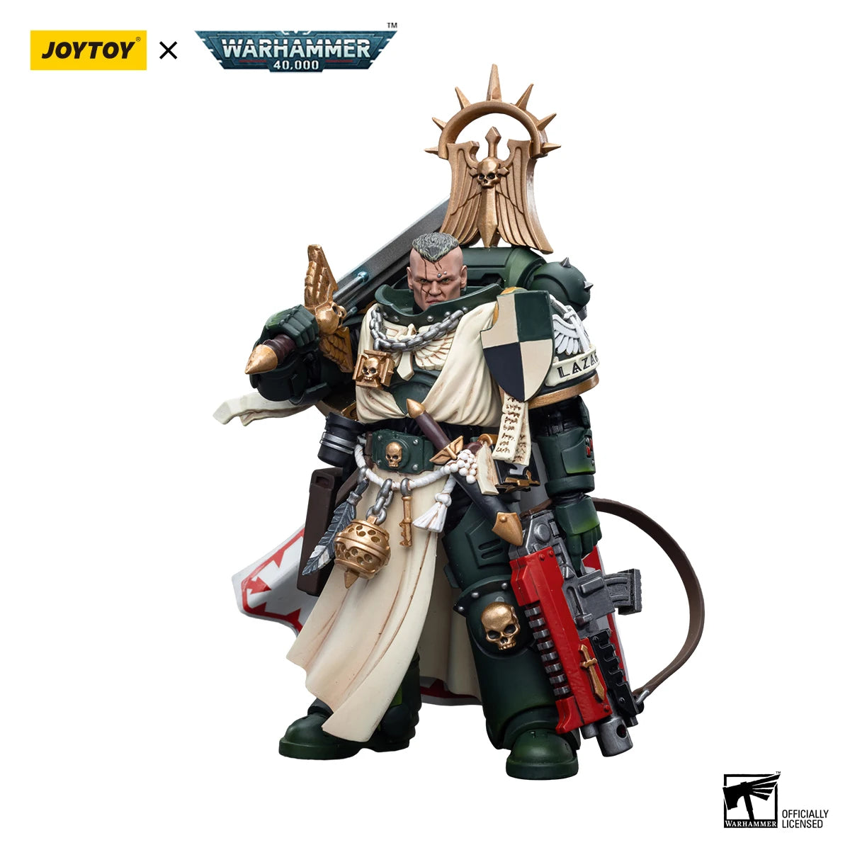 JOYTOY Warhammer 40K 1/18 Action Figure Dark Angels Master Lazarus Anime figures Toys Collection Model - Pape'sShop