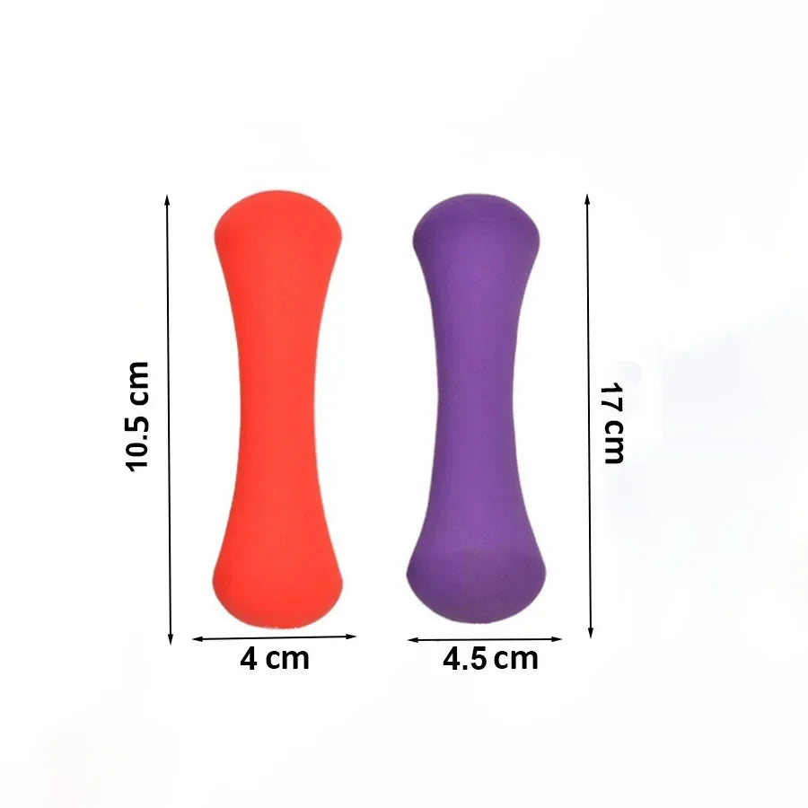 Bone dumbbell Solid cast iron impregnated plastic coated dumbbell environmental dumbbell home fitness equipment Dumbbell pairs - Pape'sShop