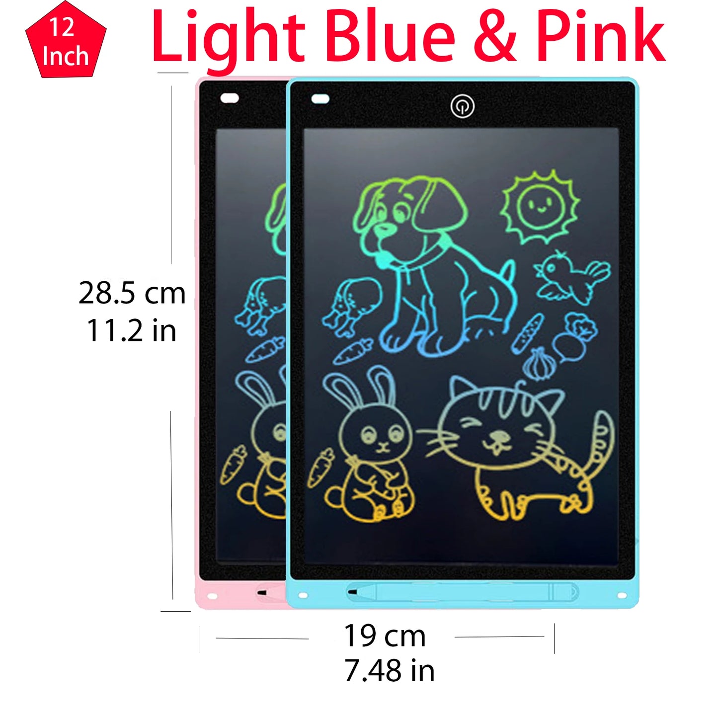 12 Pack LCD Writing Tablet for Kids, 6.5 Inch Colorful Doodle Board Drawing Tablet,toys for children，educational toys - Pape'sShop
