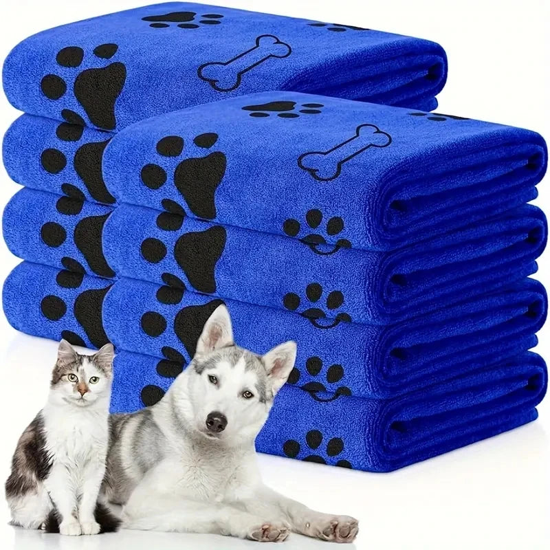 2pcs Soft Microfiber Dog Towels - Quick Dry, Absorbent Pet Bath & Grooming Towels For Dogs Dog Towels Pet Bath Drying Towels Dog - Pape'sShop