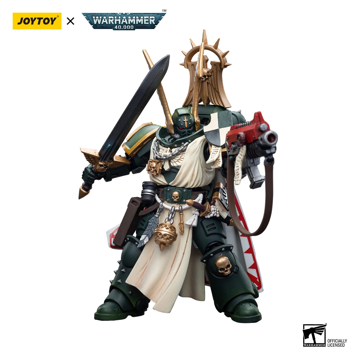JOYTOY Warhammer 40K 1/18 Action Figure Dark Angels Master Lazarus Anime figures Toys Collection Model - Pape'sShop