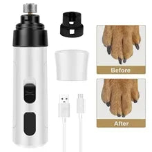 Electric Dog Nail Grinder Pet Painless USB Charging Nail Clippers Quiet Electric Dog Cat Nail Trimmers Cutter Grooming Tools - Pape'sShop