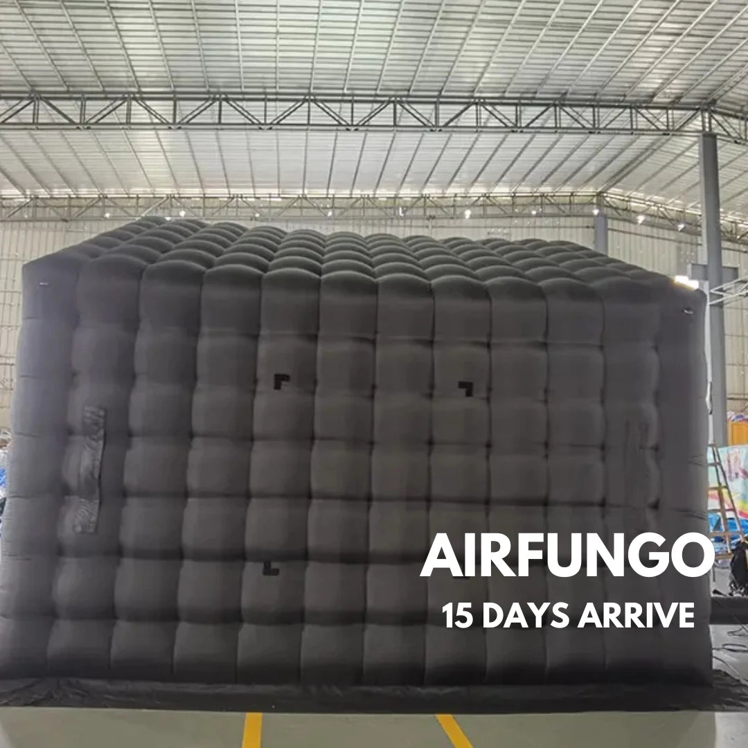 Black Inflatable Nightclub Dome Tent Wedding Cube Square Gazebo Event Big Portable Night Club Party Pavilion For Outdoor Use