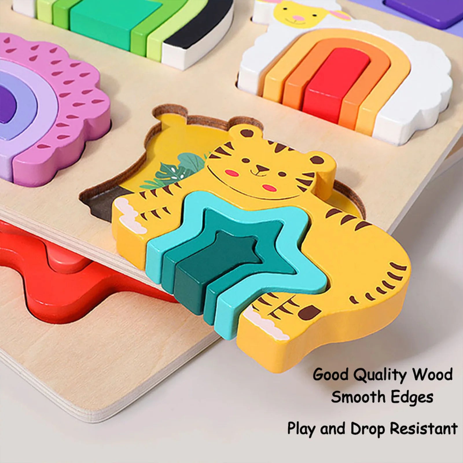 3D Wooden Jigsaw Educational Toys Montessori Toys for Kids Games Animal Shape Puzzle Toys Children Christmas Holiday Gifts - Pape'sShop