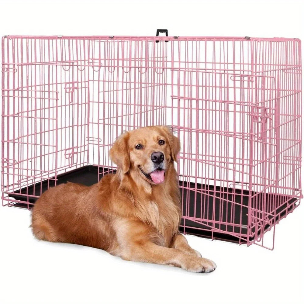 Folding wire kennel for large dog crate - Pape'sShop