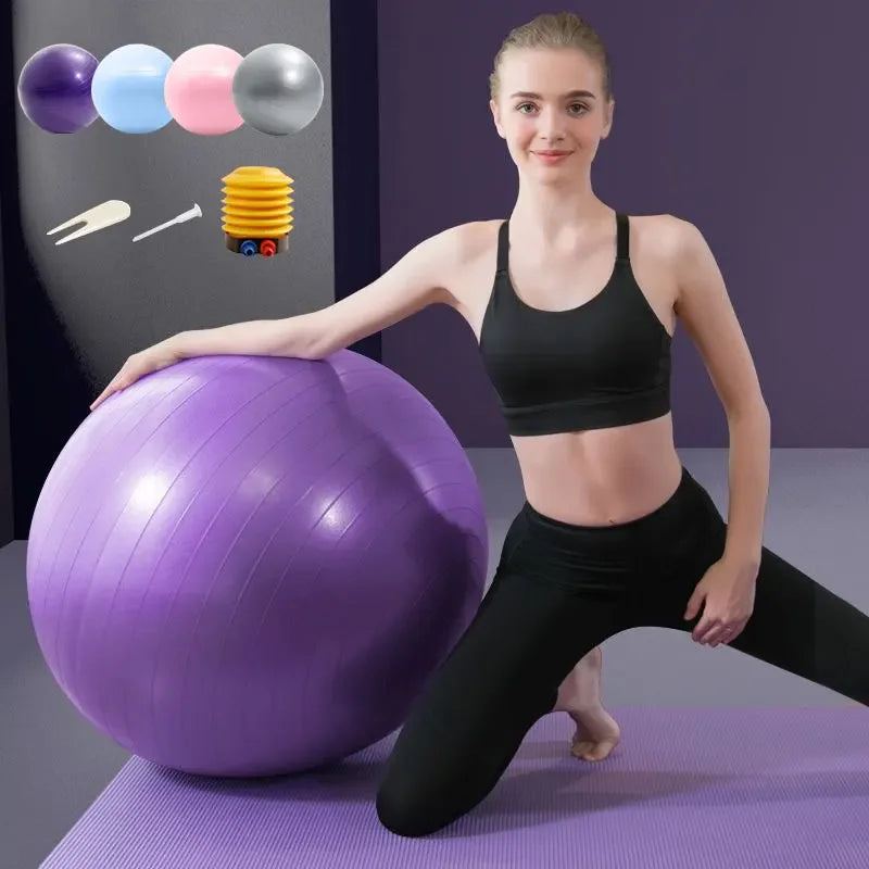 65CM PVC Fitness Balls Yoga Ball Thickened Exercise Equipment - Pape'sShop