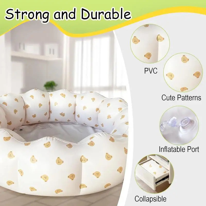 Swimming Pool For Kids Inflatable Kids Tub Foldable Toddler Swimming Pool Bathing Tub Portable Inflated Bathtub For Children - Pape'sShop