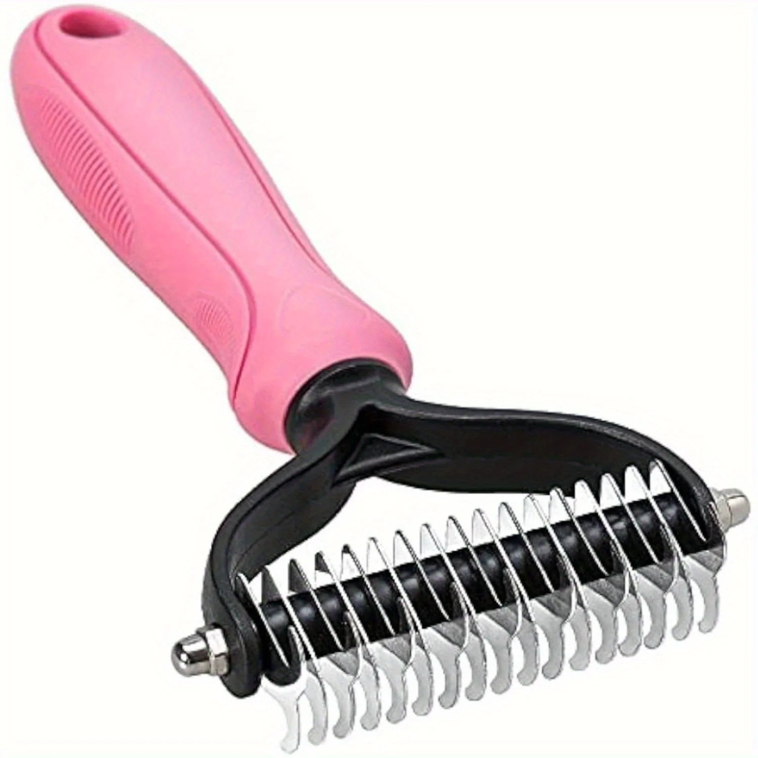 Undercoat Rake for Dogs, 2 Side Undercoat Brush for Deshedding and Dematting for Dog Cat Rabbit, Professional Pet Grooming - Pape'sShop