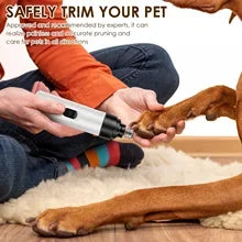 Electric Dog Nail Grinder Pet Painless USB Charging Nail Clippers Quiet Electric Dog Cat Nail Trimmers Cutter Grooming Tools - Pape'sShop