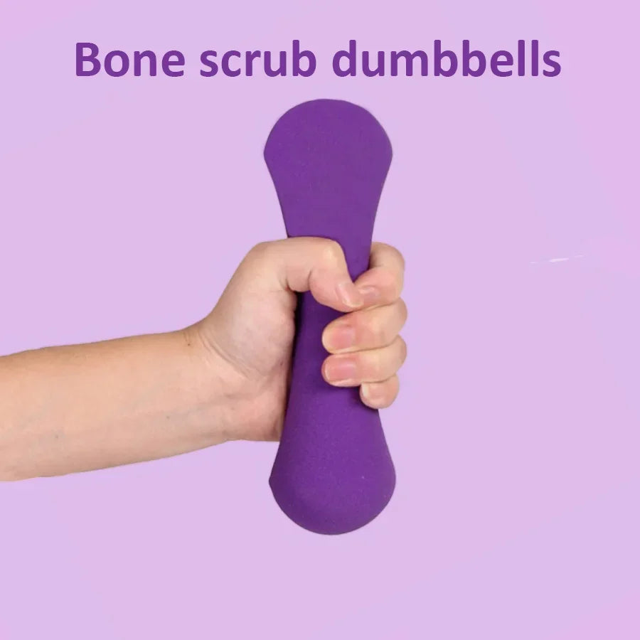 Bone dumbbell Solid cast iron impregnated plastic coated dumbbell environmental dumbbell home fitness equipment Dumbbell pairs - Pape'sShop