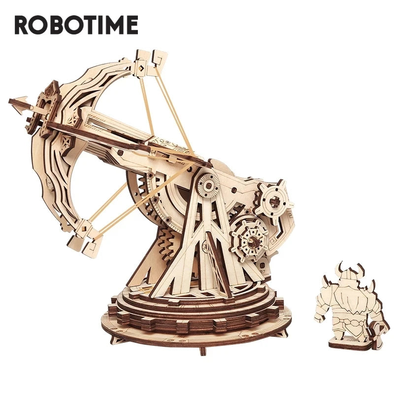 Robotime 3D Wooden Puzzle Medieval Siege Weapons Game Assembly Set Gift for Children Teens Adult War Strategy Toy KW401 KW801 - Pape'sShop
